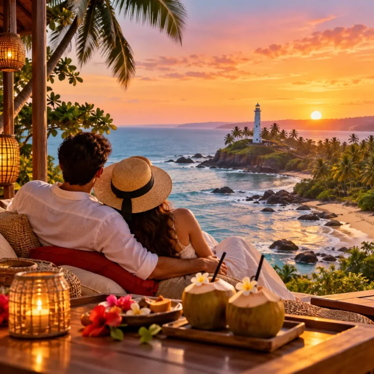 Sunset Romance by the Lighthouse